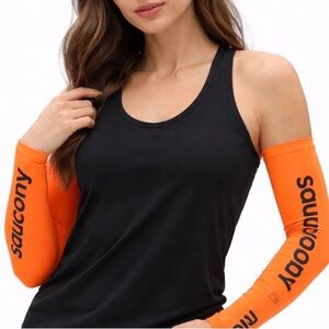 Saucony Orange Racing Arm Sleeves